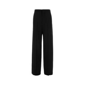 Balenciaga Women Black Wool Palazzo Pant